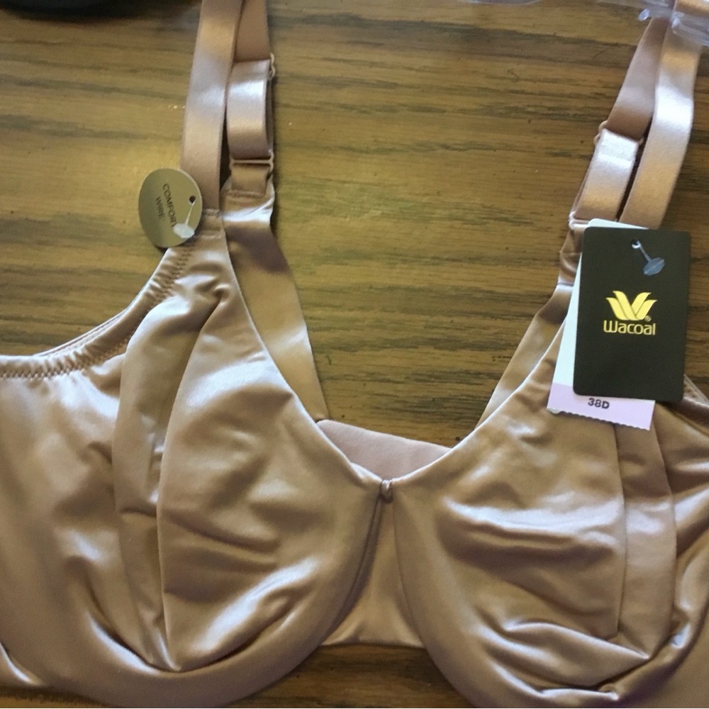 3 Wacoal Inner Sheen Comfort Wire Bras 38D-style 855397 - Picture 3 of 12